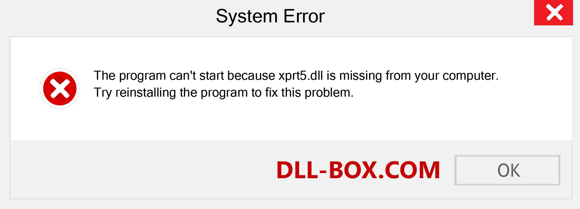  xprt5.dll file is missing?. Download for Windows 7, 8, 10 - Fix  xprt5 dll Missing Error on Windows, photos, images